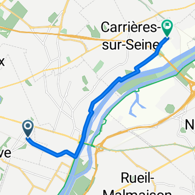 Rue Henri Cloppet, Le Vésinet à Impasse du Colombier, Carrières-sur-Seine