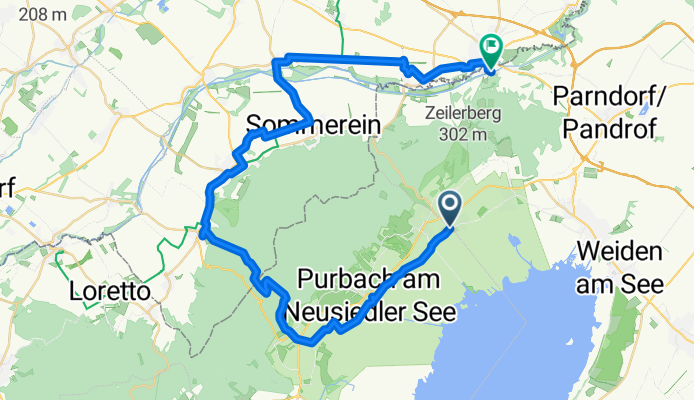 Feldgasse, Winden am See nach Bruckneudorf