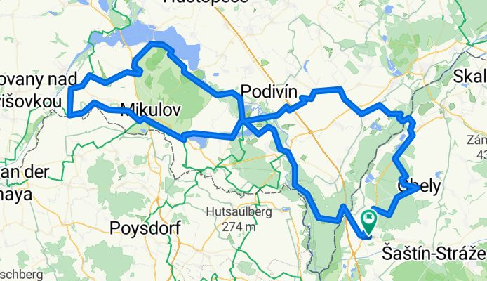 Route in Kúty