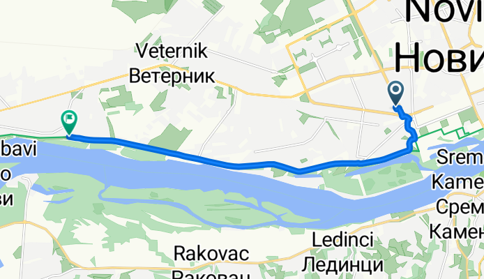 маршрут из Вардарска 1Ц