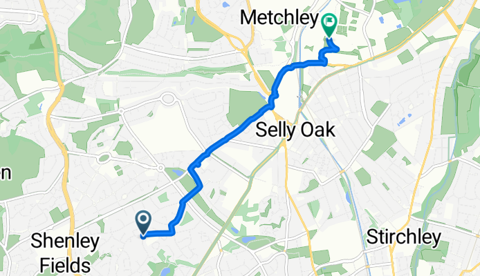 St Denis Road, Birmingham to Westgate, Birmingham