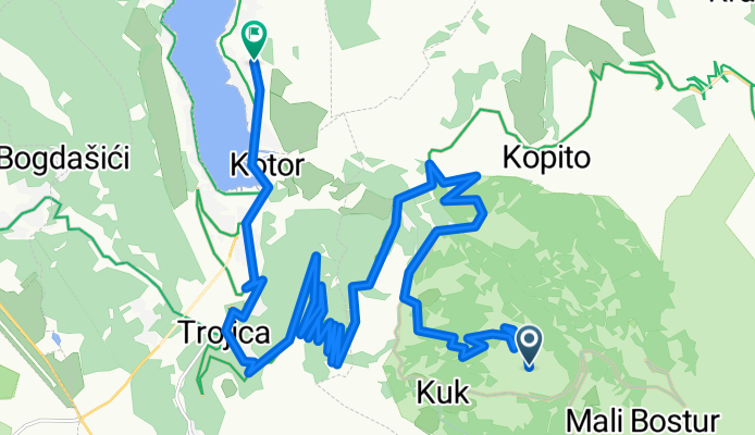 Raicevici, Cetinje to Ulica Juraj Caric, Starigrad Kotor