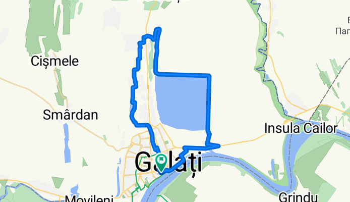 Galati - Vânători - lacul Brates - Galați