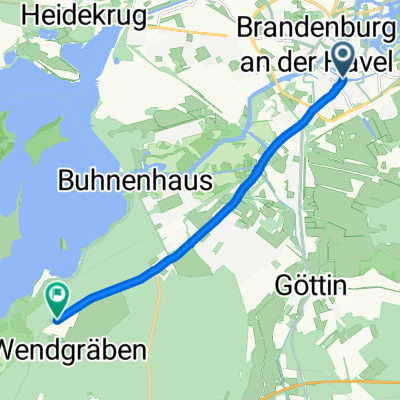 Steinstraße 42-44 do Heerstraße Brandenburg–Magdeburg