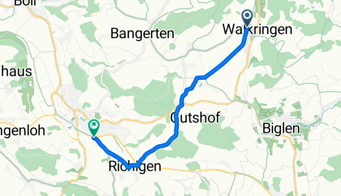 Dornistrasse, Walkringen nach Richigenstrasse, Worb