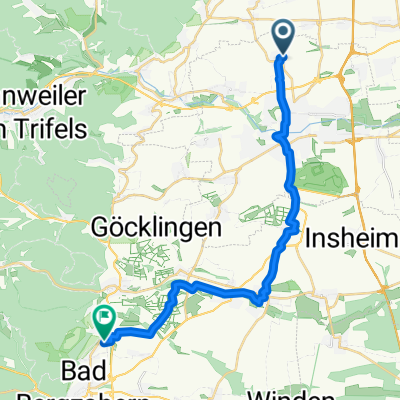 Kirchstraße, Landau in der Pfalz nach Hauptstraße, Pleisweiler-Oberhofen
