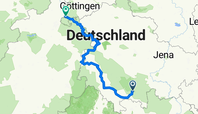 Werra von der Quelle bis Mündung