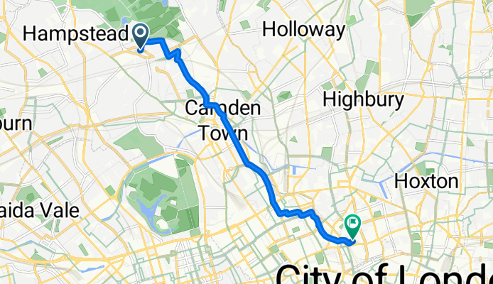 Fleet Road, London to St James's Walk, London
