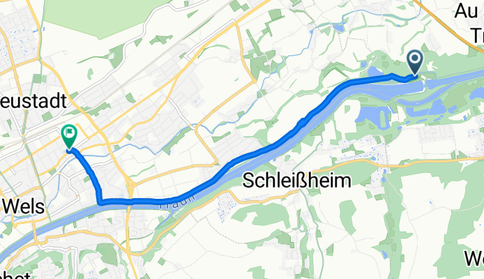 Traunuferstraße, Мархтренк до Schillerstraße, Вельс