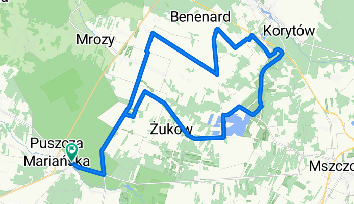 Króla J Sobieskiego, Puszcza Mariańska do Króla J Sobieskiego, Puszcza Mariańska