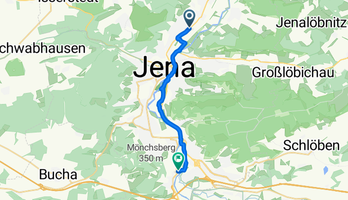 Camburger Straße, Jena nach Göschwitzer Straße, Jena