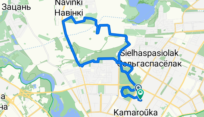 vulica Maksima Bahdanoviča 90, Minsk to Bogdanovicha Maksima 84, Minsk