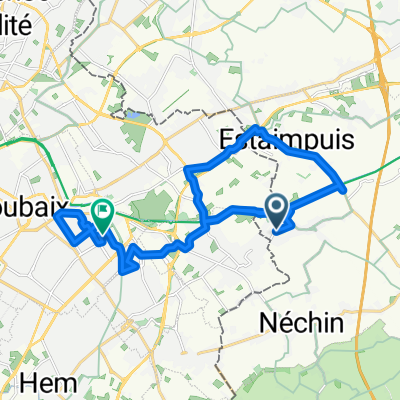 De Rue de la Frontière à Avenue Jules Brame