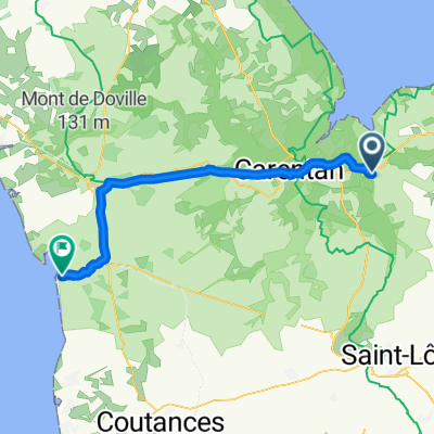 Route Rupalley nach Chemin des Sabions