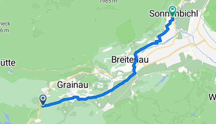 Eibseestraße, Grainau nach Pflegerseestraße, Garmisch-Partenkirchen