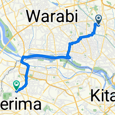 里, 川口市へ赤塚新町3丁目, 板橋区