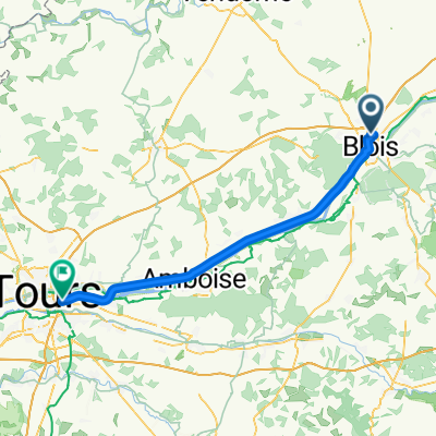 Rue Roger Dion, Blois à Place de la Gare, Saint-Pierre-des-Corps