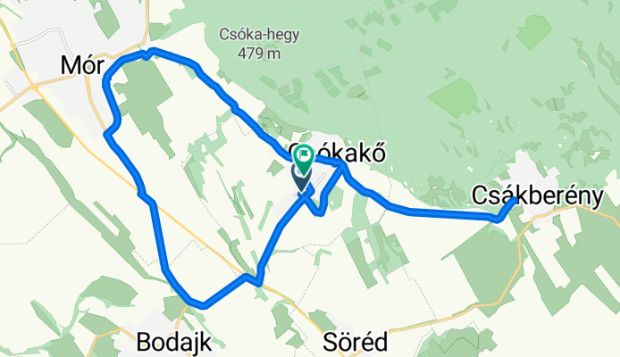 József Attila utca, Csókakő - Vörösmarty út, Csókakő