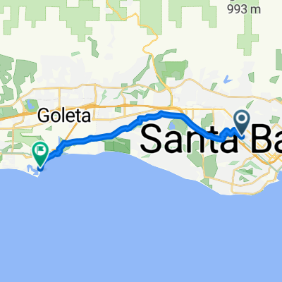 Route in Santa Barbara