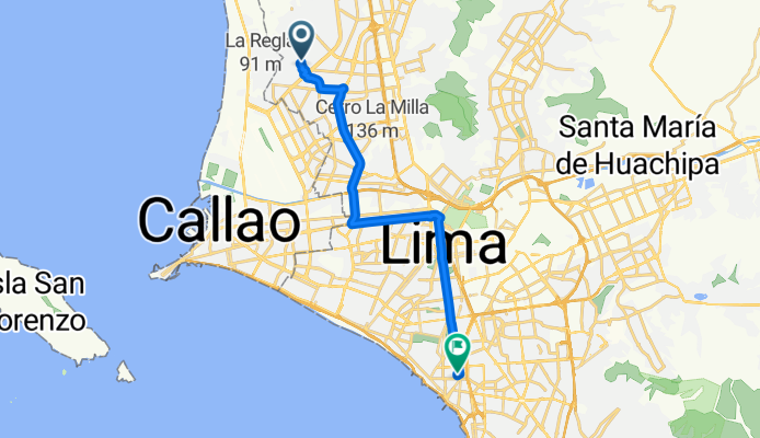 De E a Calle Mártir José Olaya