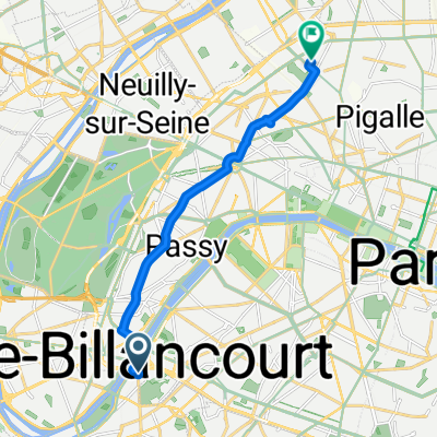 Boulevard Gallieni, Issy-les-Moulineaux à Rue Paul Bodin, Paris