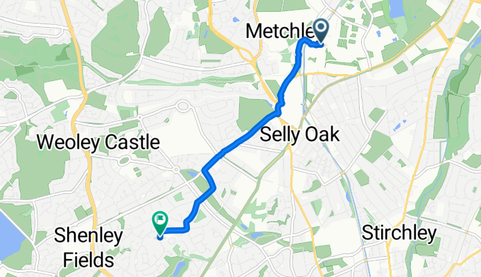 Westgate, Birmingham to St Denis Road, Birmingham