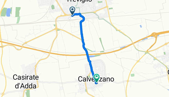 Da TREVIGLIO FS Centrale a Via A. Locatelli