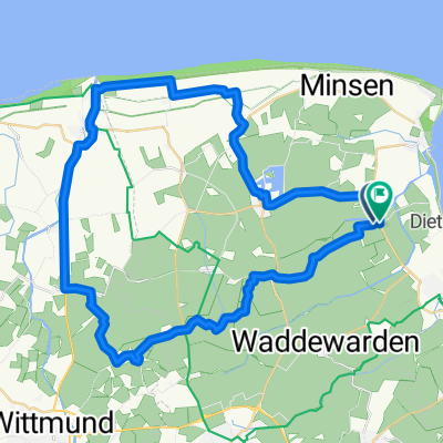 Lauenstede, Wangerland nach Lauenstede, Wangerland