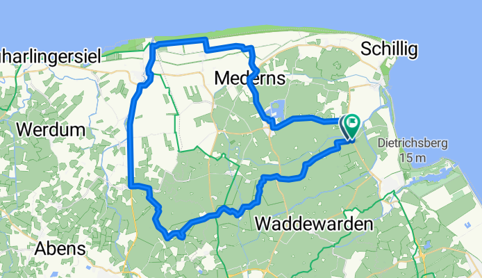 Lauenstede, Wangerland nach Lauenstede, Wangerland