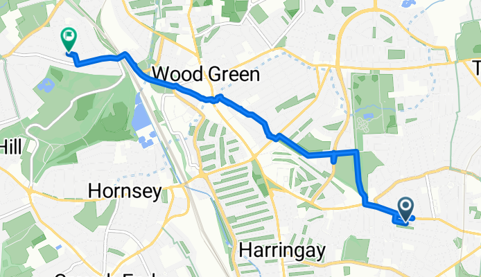 Bedford Road (Stop M) to Victoria Road