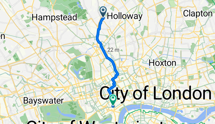 21A Southcote Road, London to Irving Street, London