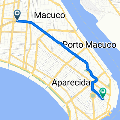 Avenida Washington Luiz, Santos a Rua República do Equador, Santos