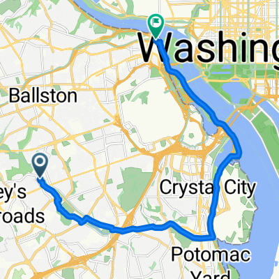 S Dinwiddie St, Arlington to I-66 W, Arlington