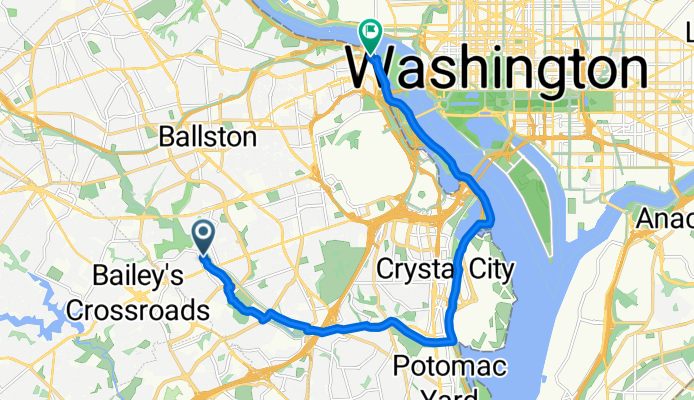 S Dinwiddie St, Arlington to I-66 W, Arlington