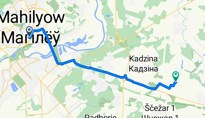 улица Лепешинского, Могилев до Солнечная улица, Кадинский
