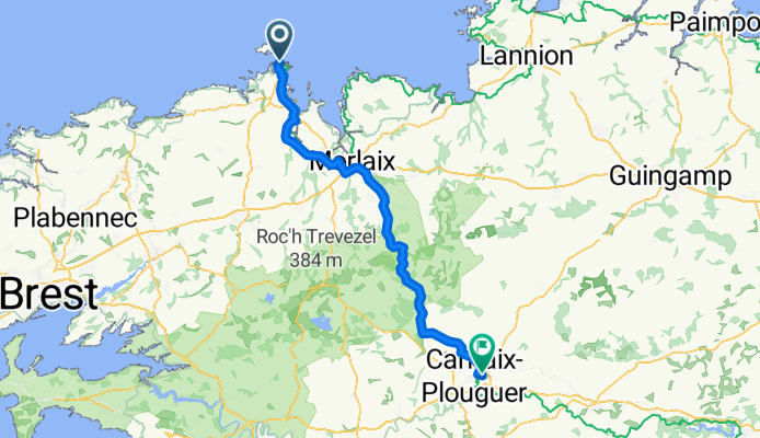Roscoff - Carhaix-Plouguer