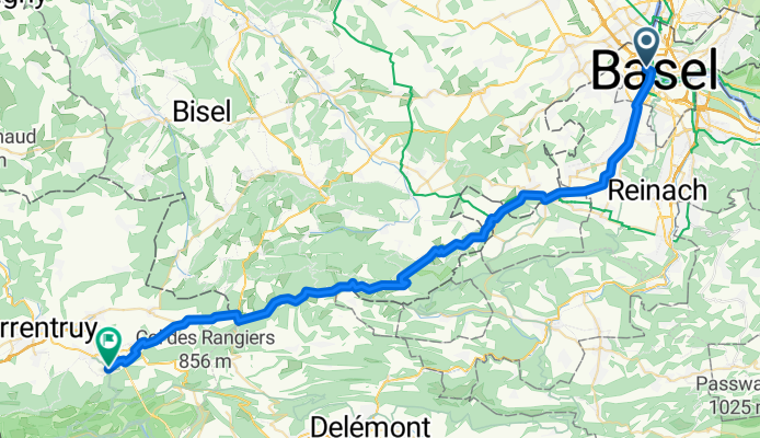 Petersgraben naar Route des Romains