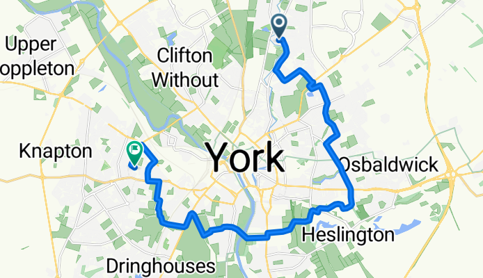Meadowfields Drive, York to Burnsall Drive, York