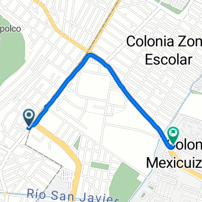 De Avenida Benito Juárez a Carretera Tenayuca Chalmita Col