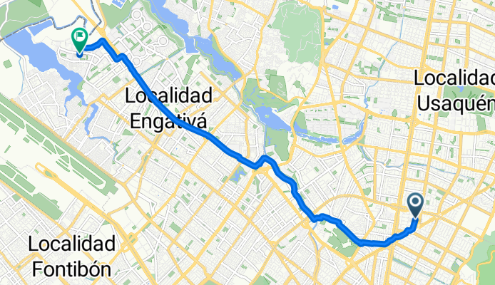 Avenida Calle 100, Bogotá a Carrera 119, Bogotá