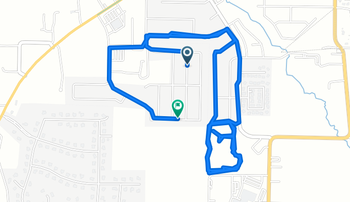 S Amber Dawn Ave, Farmington to S Amber Dawn Ave, Farmington