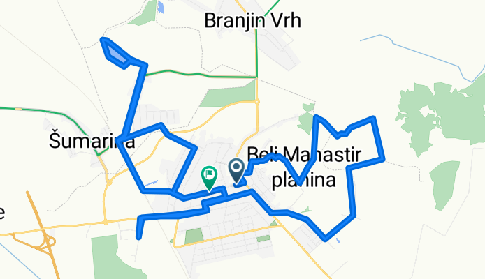 Route in Beli Manastir