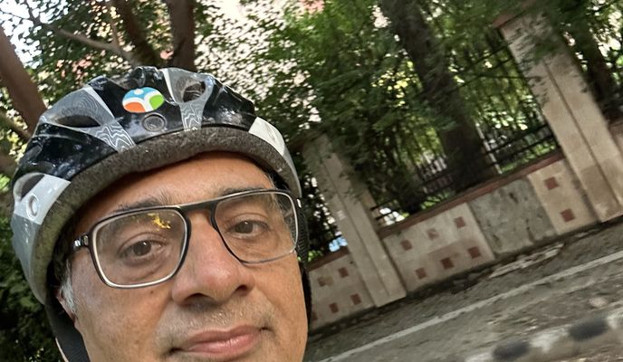 Photo 1 of the Bikemap route "Nishkam Apartment, New Delhi to Nasirpur Dwarka, New Delhi"