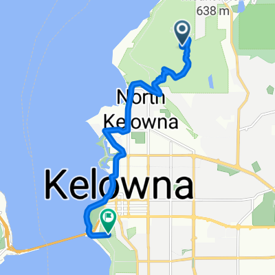 Knox Mountain Dr, Kelowna a Lake Ave, Kelowna