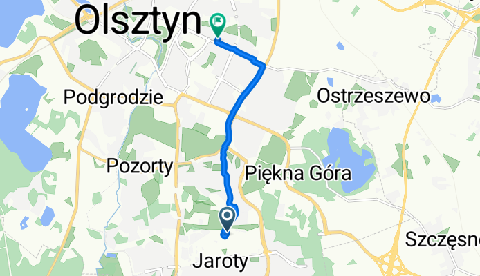 Jana Boenigka 34A do aleja Marszałka Józefa Piłsudskiego