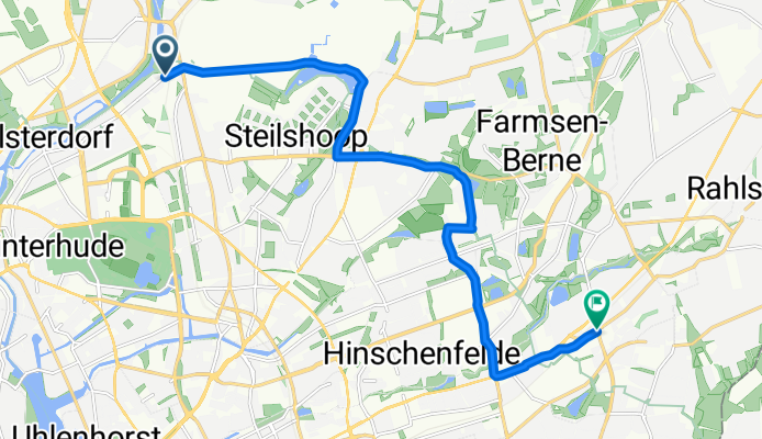 Alsterdorfer Straße, Hamburg nach Tonndorfer Hauptstraße, Hamburg