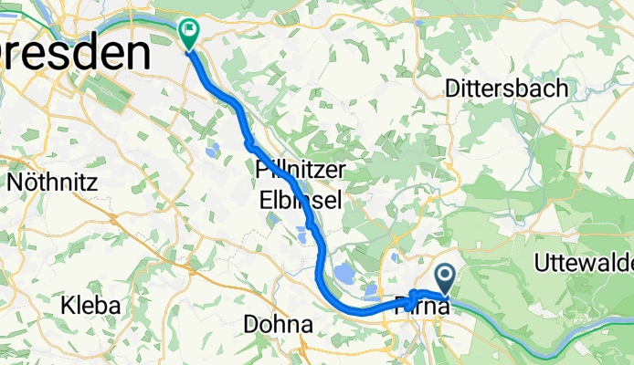 Von Pirna bis Dresden