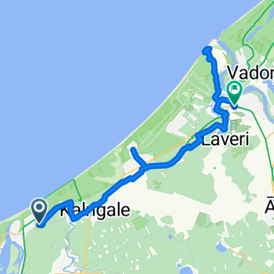 From Riga to Carnikavas pagasts