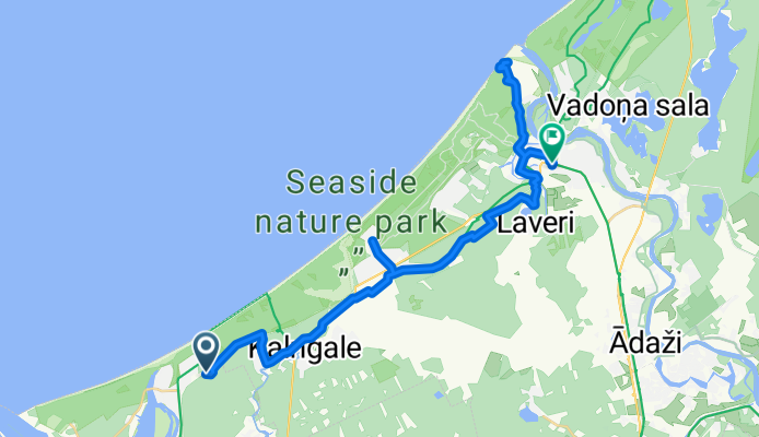 From Riga to Carnikavas pagasts