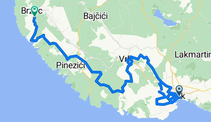 Ulica Josipa Juraja Strossmayera to Brzac